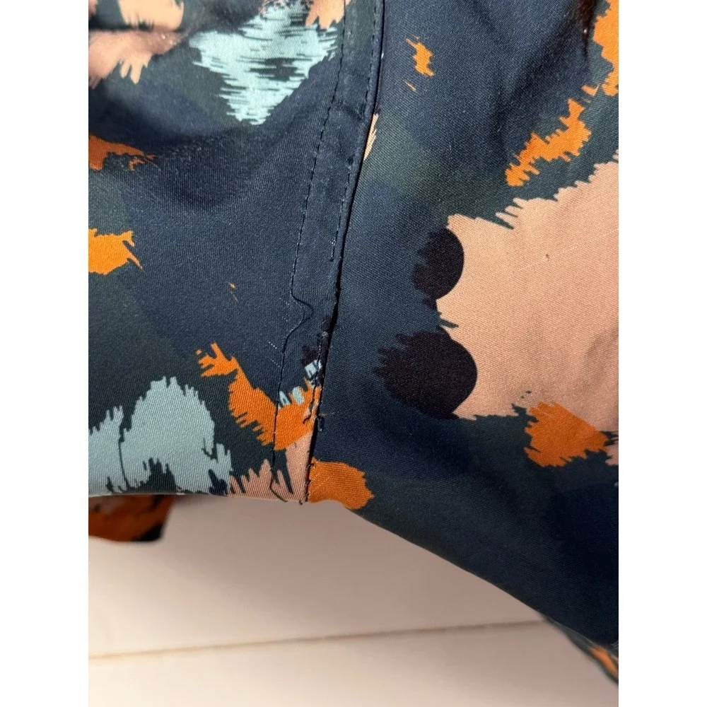 SurfCuz Mens XXXL Swim Trunks‎ Abstract Camo Orange Blue Beach Shorts